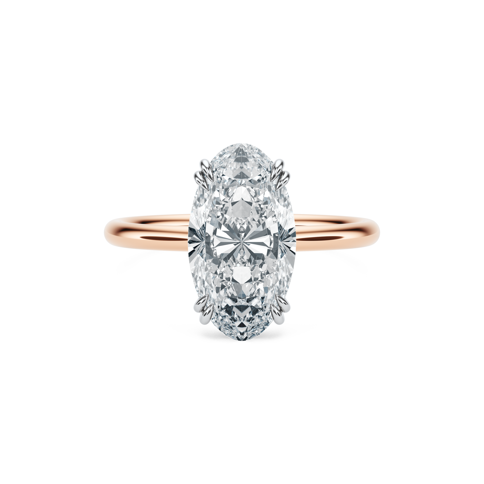 The More Metal Harper Ring - East West Gem Co - Custom Moissanite